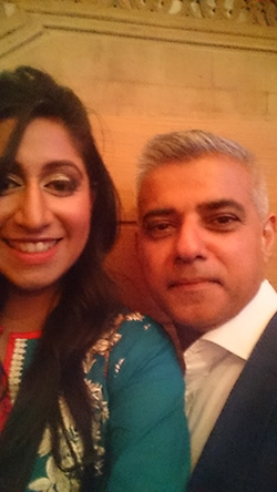 Selfie with Sadiq Khan